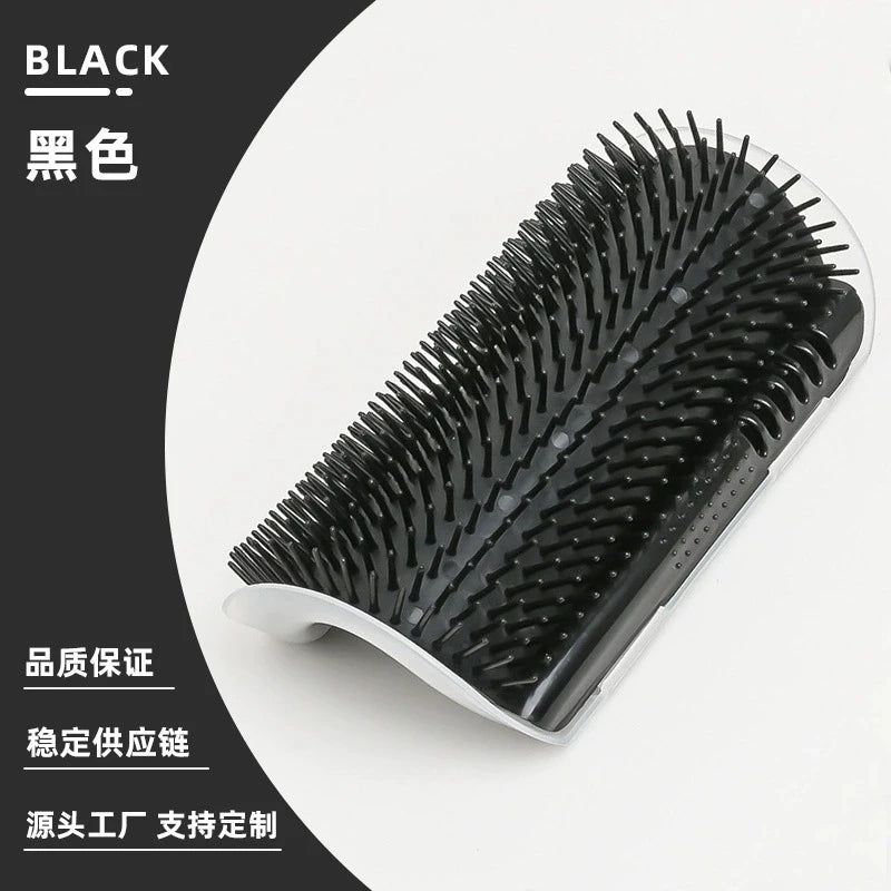 Cat Self Groomer with Massage Comb Brush - Perfect for Kitten and Puppy Grooming and Relaxation Wall-Mounted