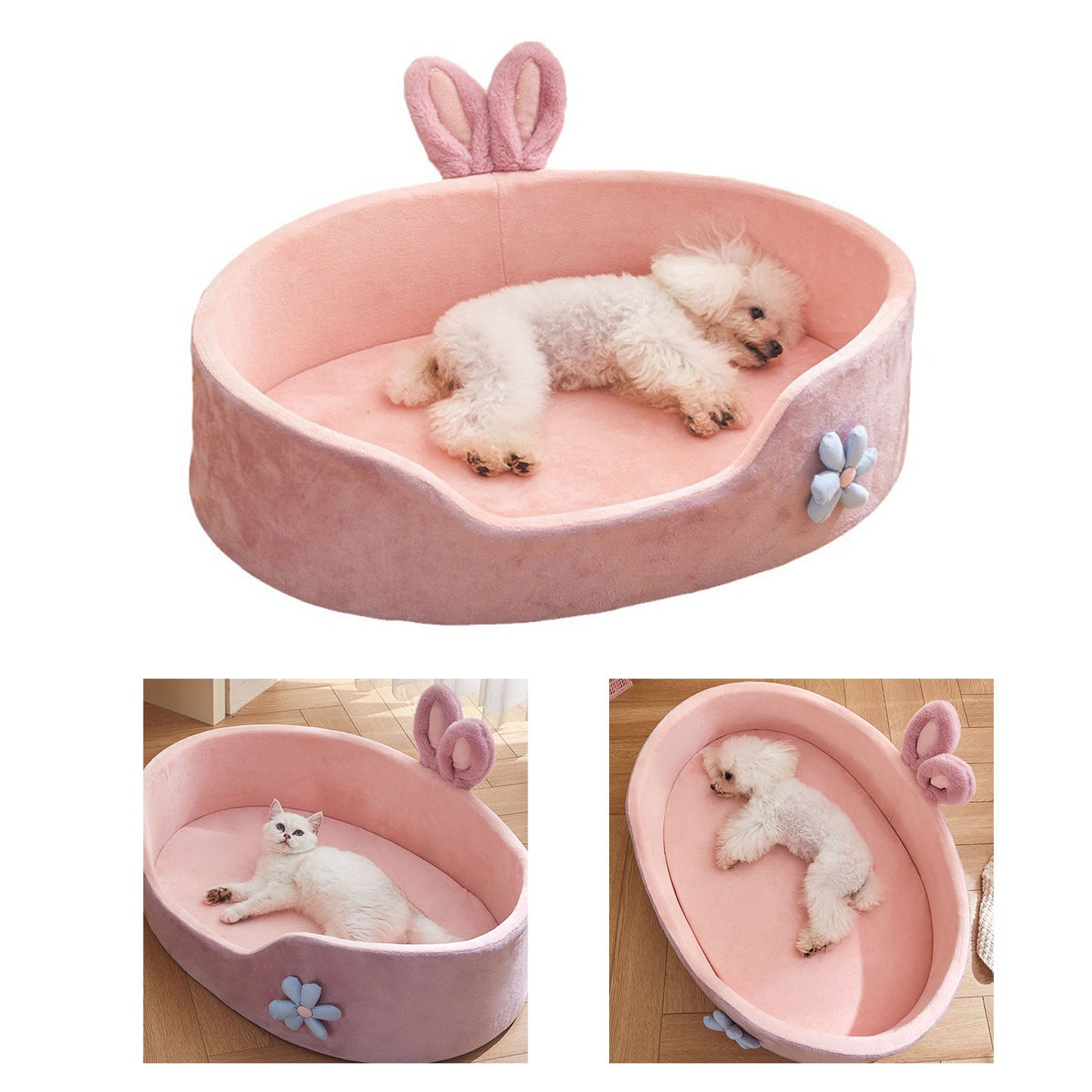 Detachable Pet Bed Pet Bed Detachable Washable Dog Sleeping Bed Soft Comfortable Warm Cat Bed for Four Seasons Soft Pet Bed