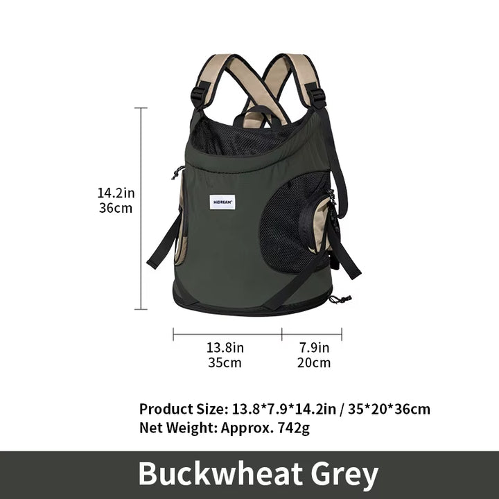 Pet Front Carry Chest Backpack – Stylish, Secure & Super Comfortable for Outdoor Adventures