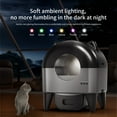 OMCPET Self Cleaning Cat Litter Box, Automatic Smart Litter Box for Multiple Cats with 10 Safety Sensor Radars, 110L Electric Cat Box with App-Control, Odor Control, Quiet Operation, Black