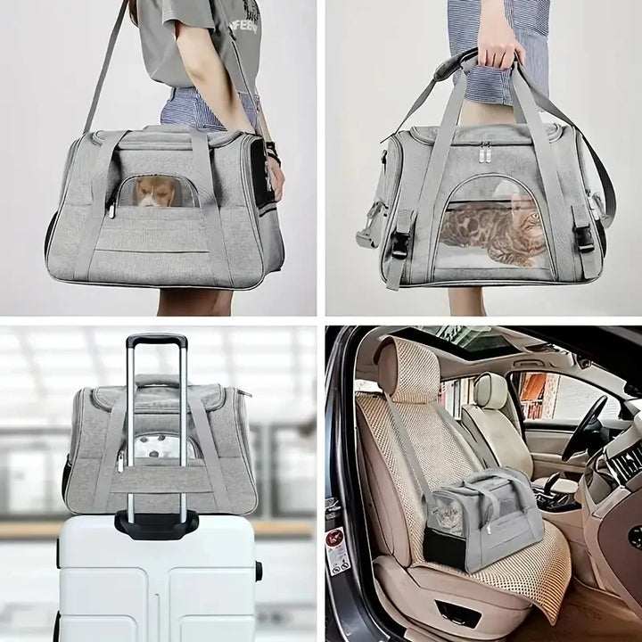 Pet Carrier for Large and Medium Cats, Soft-Sided Pet Carrier for Big Medium Cats and Puppy, Dog Carriers