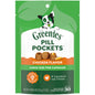 Pill Pockets for Dogs Chicken Flavor Large, Capsule Size Soft Dog Treats, 7.9 Oz, (30 Pk)