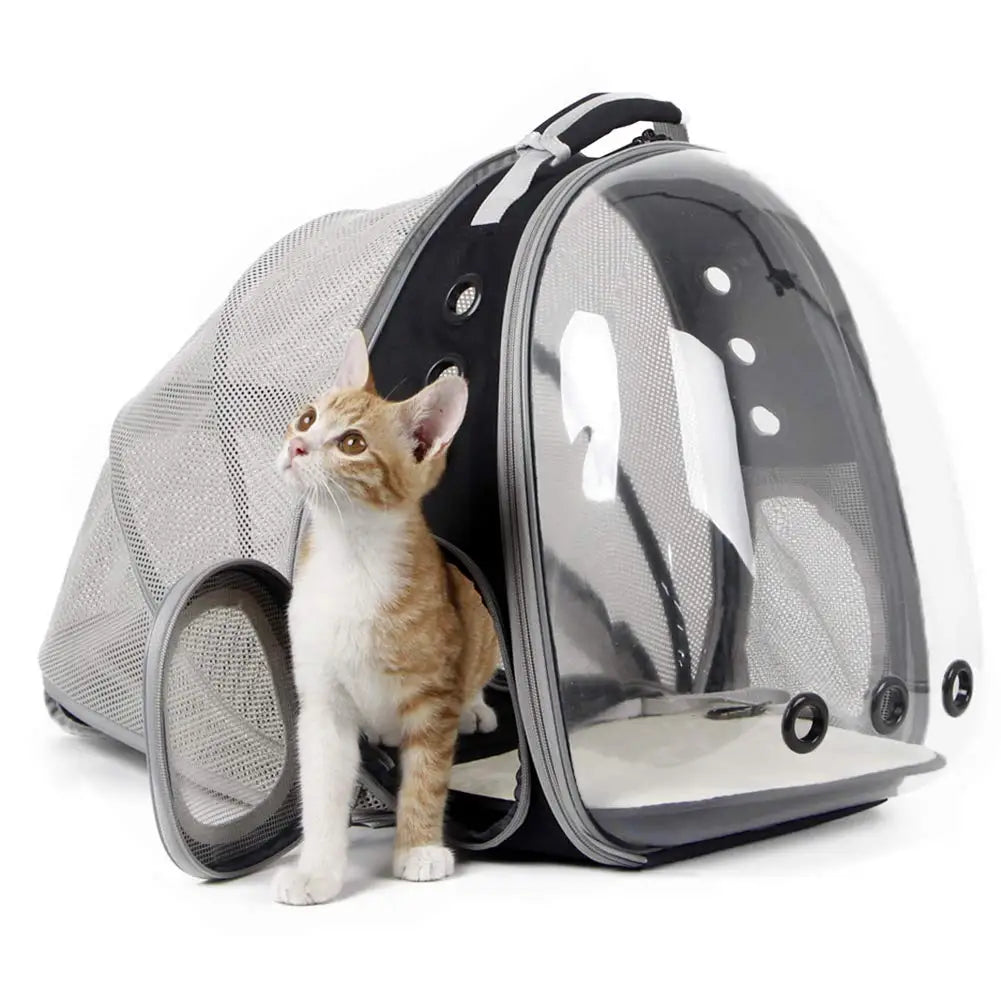 Cat Bag Expandable Cat Carrier Backpack Portable Pet Puppy Traveling Outdoor Backpack Transporter Conveyor Cats Bag Pet Supplie