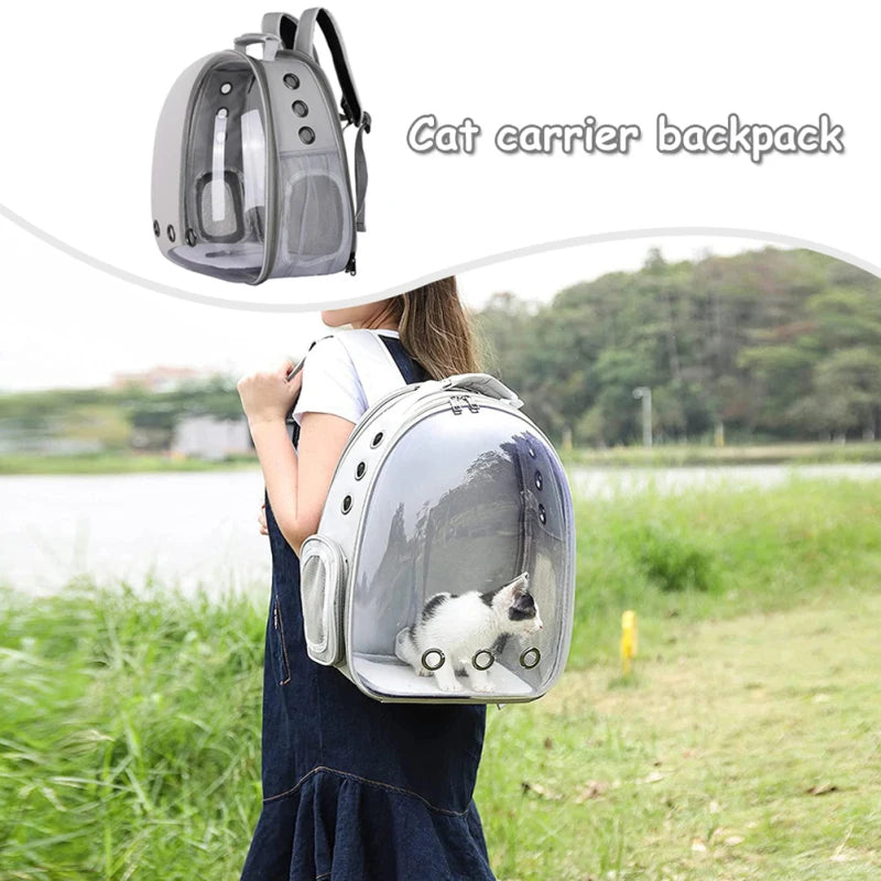Cat Bag Expandable Cat Carrier Backpack Portable Pet Puppy Traveling Outdoor Backpack Transporter Conveyor Cats Bag Pet Supplie