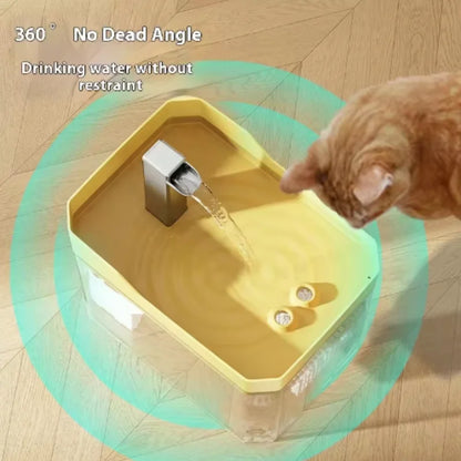 Cat Water Fountain: Automatic Pet Water Dispenser with Filters, Circulating and Flowing Water, Intelligent Design for Cats