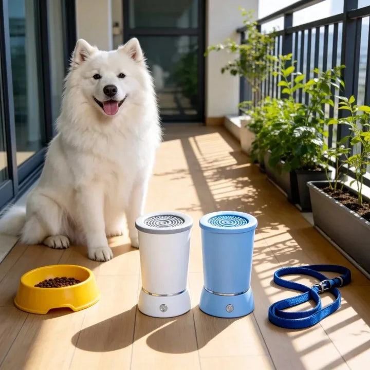 Paw Cleaner Massager Automatic Cleaner Portable Dog Paw Washer Electric Massager USB Rechargeable for Small To Medium Dogs Cats