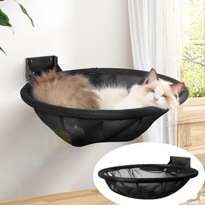 Cat Hammock Wall Mounted Foldable & Stable Cat Beds Breathable Cat Wall Shelves for Sleeping Playing Climbing and Lounging