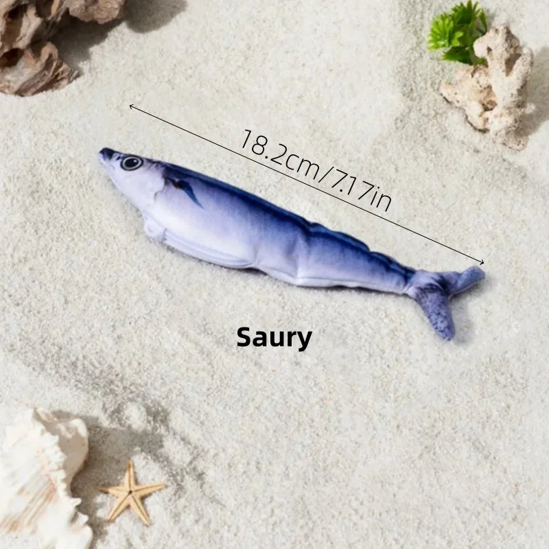 Electric Cat Toy Fish Pet Cat Toys Catnip Simulation Fish Swing Kitten Dance Fish Toy Funny Cats Playing Supplies USB Charging