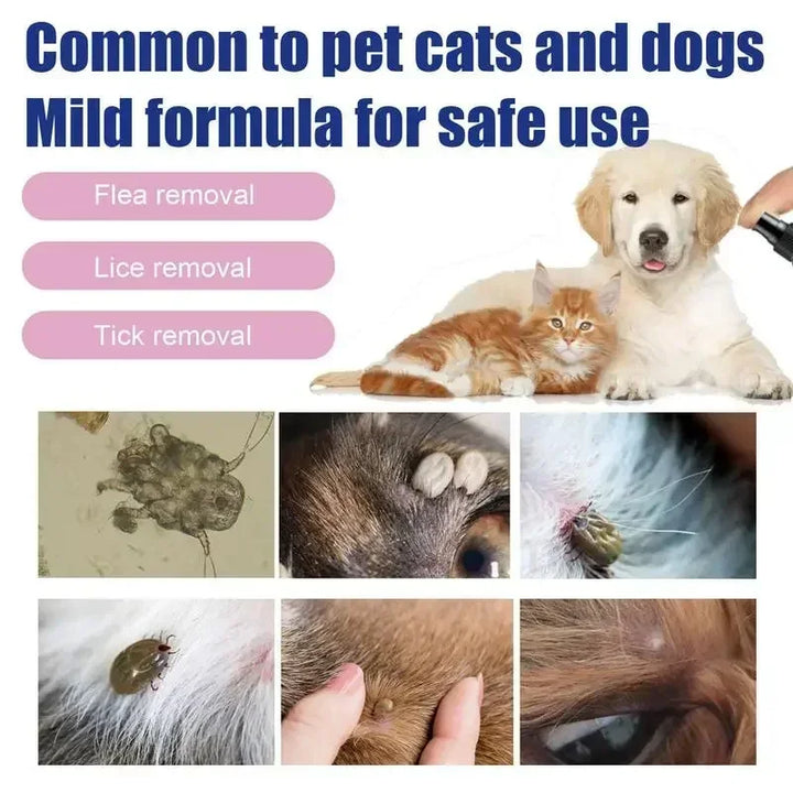 Pet Flea And Tick Repellent Spray Insect Killer Anti Itch Relief Mild Safe Insect Repellent Spray For Dog Cat Pet Care Supplies