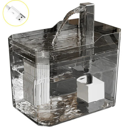 Cat Water Fountain: Automatic Pet Water Dispenser with Filters, Circulating and Flowing Water, Intelligent Design for Cats