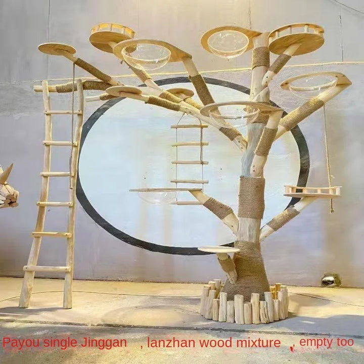 Nature Tree Cat Climbing Small Family Large Tree Cat Climbing Pet Tree House Indoor Habitat Pet Training Supplies Best GIft