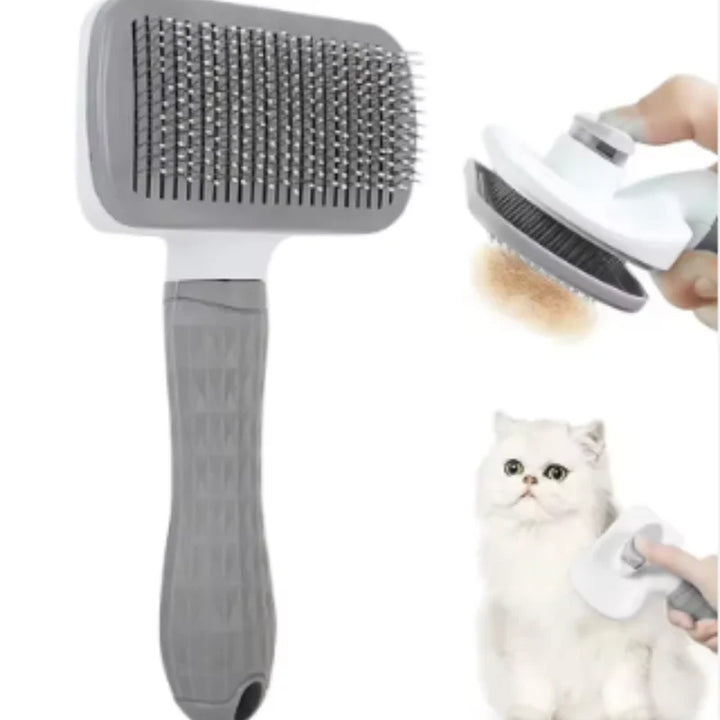 Pet Dog Brush Cat Comb Self Cleaning Pet Hair Remover Brush For Dogs Cats Grooming Tools Pets Dematting Comb Dogs Accessories