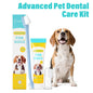 Dog Cat Dental Care Kit Milk Toothpaste Toothbrush Deep Clean Freshens Breath Reduces Plaque Tartar Oral Care For All Breeds