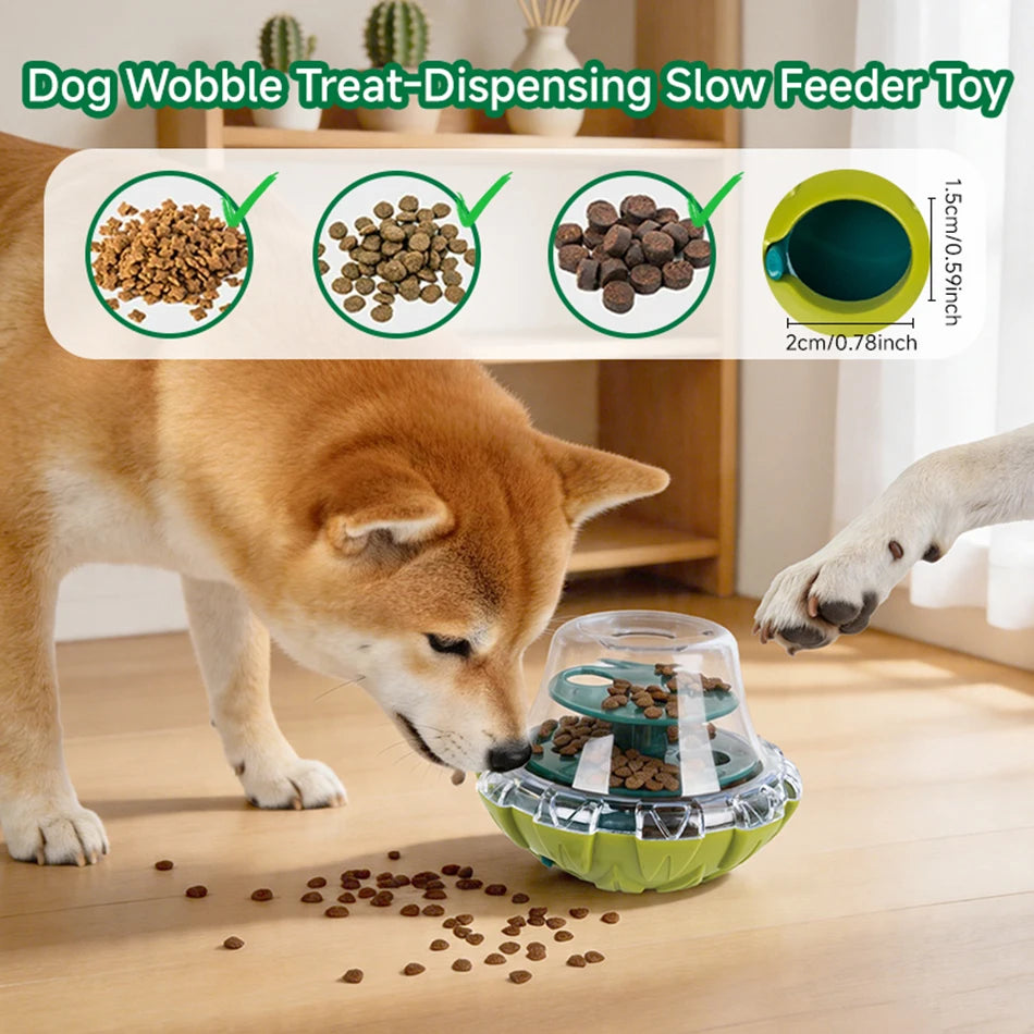 Pet Dog Fun Bowl Feeding Toys Dog Cat Shaking Leakage Food Ball Food Dispenser Tumbler Feeder Pet Interactive Toys Pet Supplies