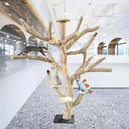 Nature Tree Cat Climbing Small Family Large Tree Cat Climbing Pet Tree House Indoor Habitat Pet Training Supplies Best GIft