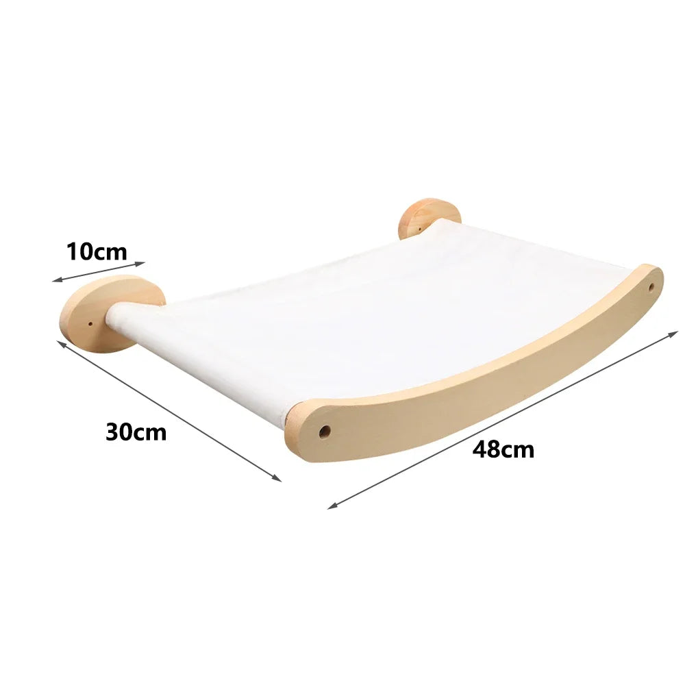 Cat Hammock Wall Mounted Foldable & Stable Cat Beds Breathable Cat Wall Shelves for Sleeping Playing Climbing and Lounging