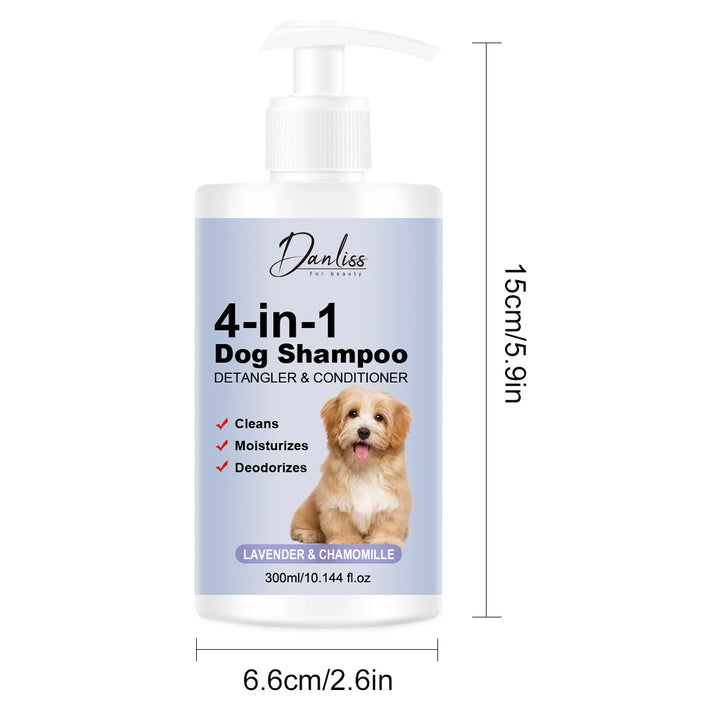 Pet shampoo, cat and dog shampoo, pet cleaning, pet odor removal hair protection, making hair softer, preventing pet hair loss