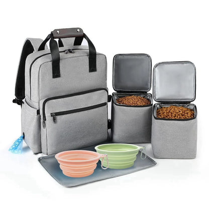 4 Set Dog Travel Bag Multi-Function Pet Organizer Backpack Cat Dogs Outdoor Camping Food Large Capacity Storage Tote Bags