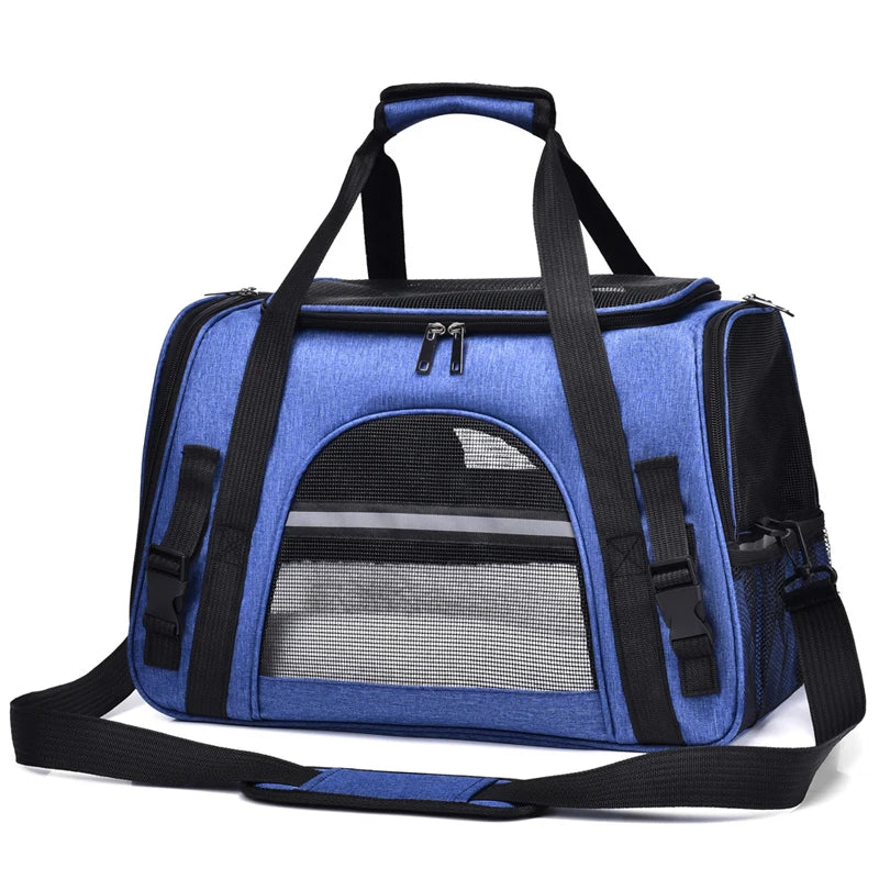 Cat Bags Portable Dog Carrier Bag Mesh Breathable Foldable Cats Carrier Bag Travel Breathable Transport Handbag Pet Travel Bags