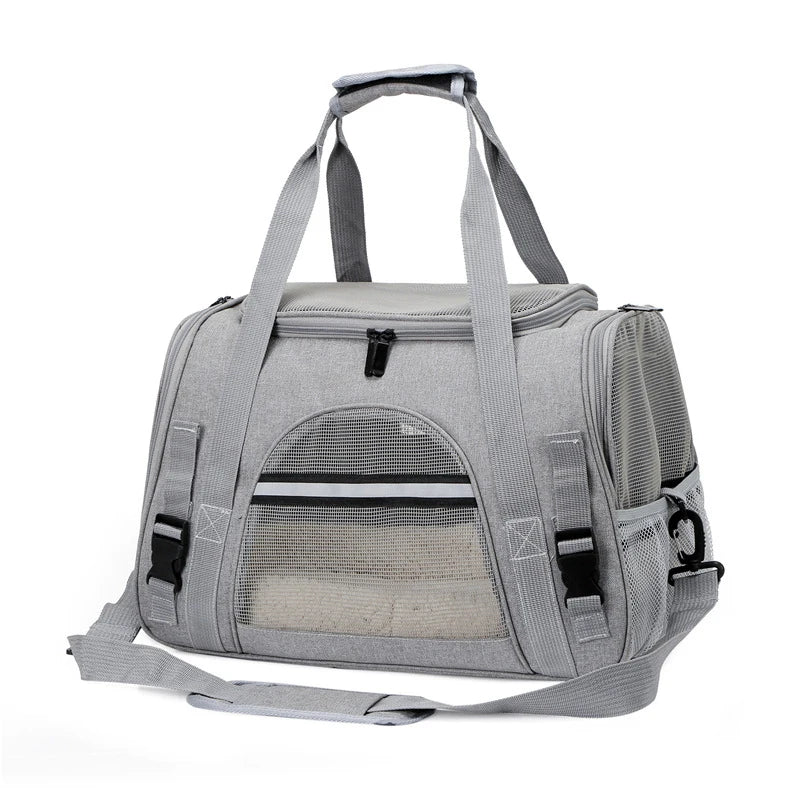 Cat Bags Portable Dog Carrier Bag Mesh Breathable Foldable Cats Carrier Bag Travel Breathable Transport Handbag Pet Travel Bags