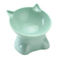 Pet Bowl Large Capacity Cats Bowls Oblique Mouth Cute Cartoon Cat Shape Cat Dog Food Dispenser Pet Feeder Pets Supplies