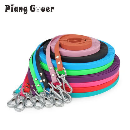 Long PVC Pet Leashes Traction Lead Rope For Medium Big Dogs Walk Training Dog Leashes Waterproof