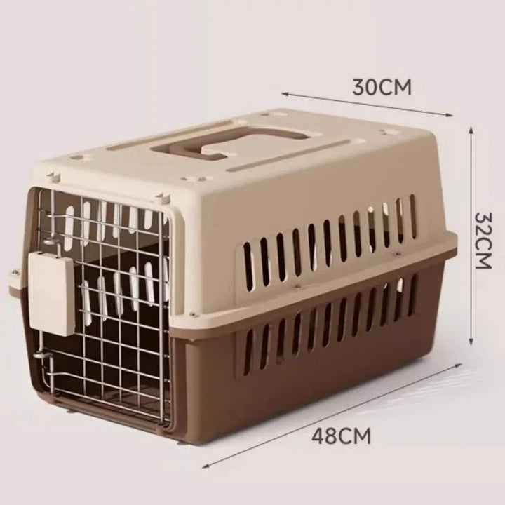 Outdoor Pet Cat Carrier Bag - Large Capacity Aviation Box with Car Mounted Design, Breathable & Portable