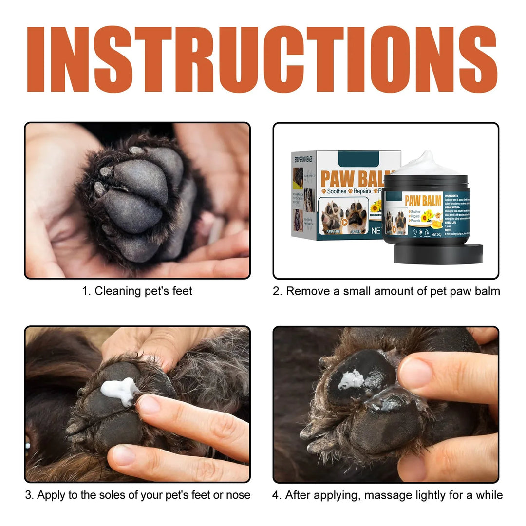 Pet Paw Balm Natural Pet Care Soother Cream Cat Dog Foot Moisturizer Repair Dry Cracking Skin Household Winter Paw Pad Care Balm
