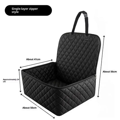 [G] Pet Dog Cat Car Seat Cover Pet Car Seat Pet Car Carrier Cushion Waterproof Wear Resistant Rear Seat Portable Pet Supplies