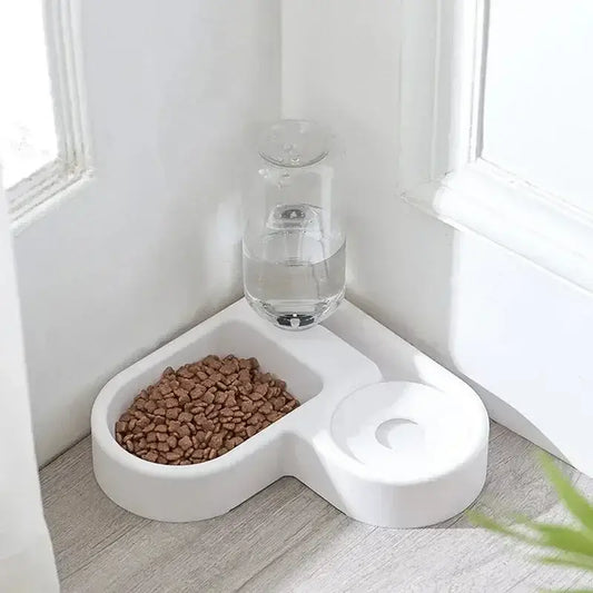 Dog and Cat Bowl-Pet Feeders and Food Bowl Set Suitable for Cats and Dogs Drinking Pet Bowl Moisture-proof New Automatic Double