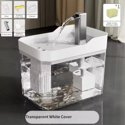 Cat Water Fountain: Automatic Pet Water Dispenser with Filters, Circulating and Flowing Water, Intelligent Design for Cats