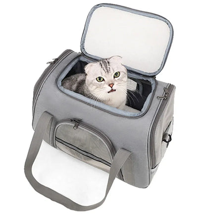 Cat Bags Portable Dog Carrier Bag Mesh Breathable Foldable Cats Carrier Bag Travel Breathable Transport Handbag Pet Travel Bags