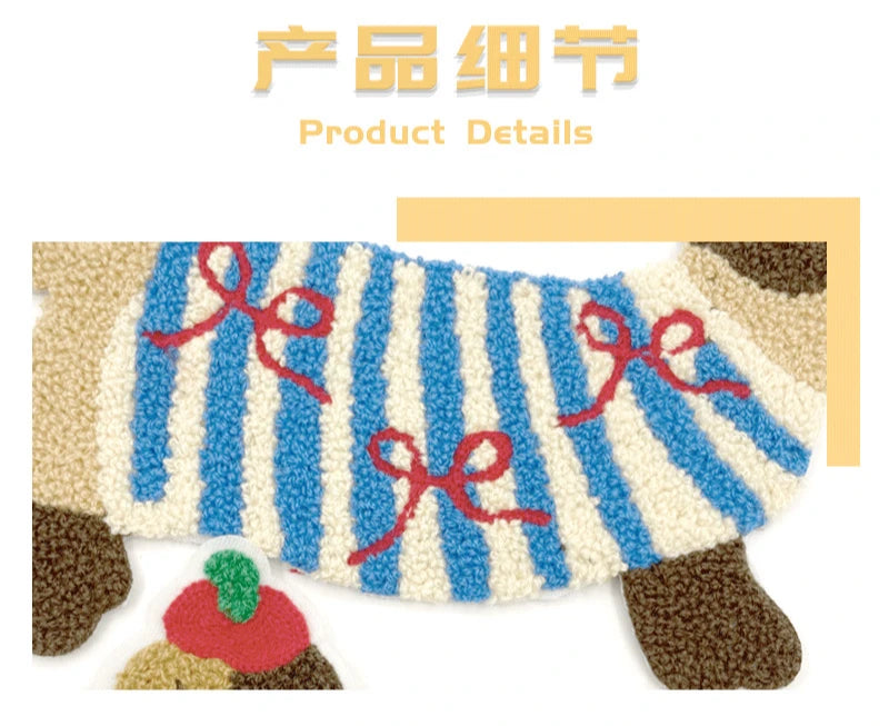 Large Long Dog New Towel Cartoon Animal Decorative Cloth Patch Clothes Accessories Embroidery DIY Patches for Clothing Sewing