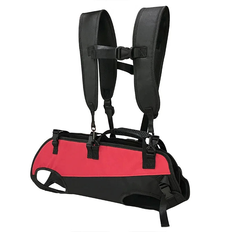 Pet Travel Backpack Shoulder Carrier Outdoor Hiking Walk Durable Comfortable Oxford Fabric Dog Carrying Bag Strap Fixation Bag