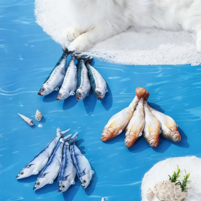 Electric Cat Toy Fish Pet Cat Toys Catnip Simulation Fish Swing Kitten Dance Fish Toy Funny Cats Playing Supplies USB Charging