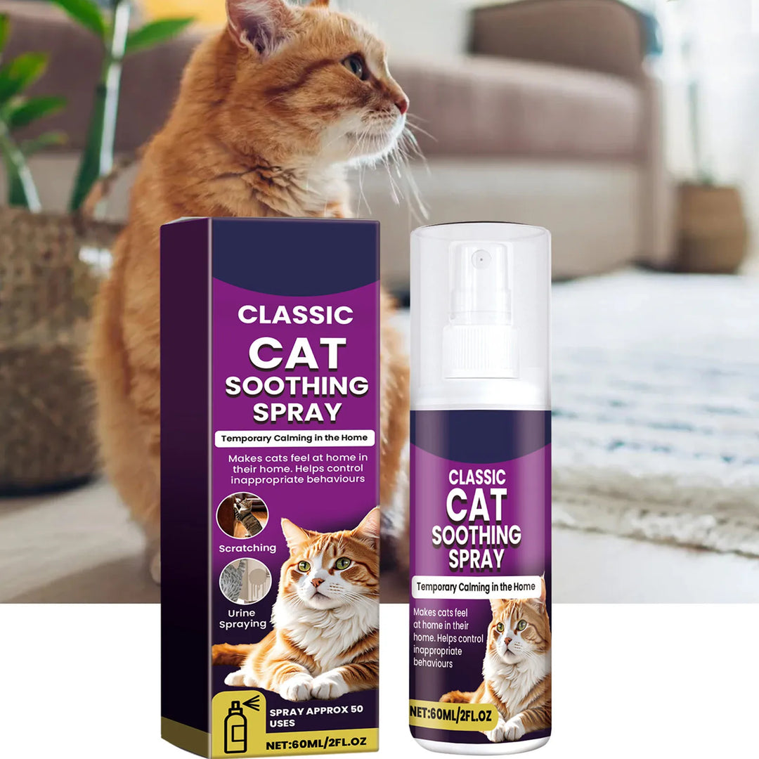 60ml Pet Calming Spray Prevent Howling Reduce Anxiety Soothe Mood Pet Dog Cat Estrus Calming Prohibition Spray Pet Supplies
