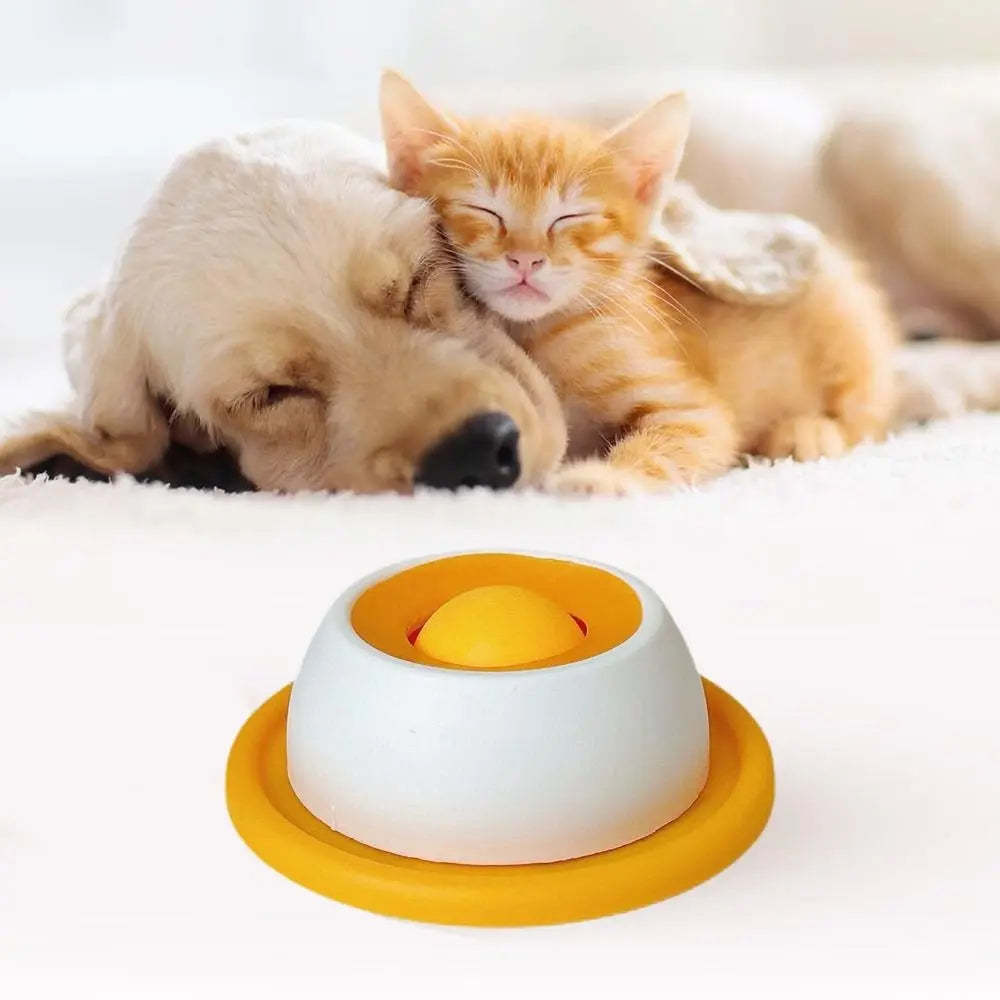 Funny Interactive Pet Lick Toys Training Promotes Dental Health Yogurt Licking Plate Self-Soothing Slow Feeder For Dogs Cats
