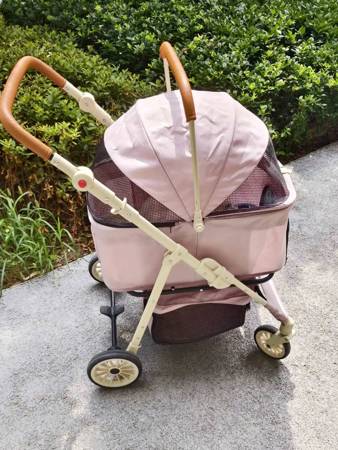 3-in-1 Pet Stroller for Cats & Dogs Detachable Carrier  Storage Basket One-Hand Fold & 4-Wheel Brakes  cat carrier dog carrier