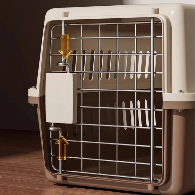 Outdoor Pet Cat Carrier Bag - Large Capacity Aviation Box with Car Mounted Design, Breathable & Portable
