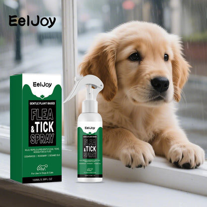 Dog Cat Flea Tick Repellent Spray Fur Protection Pet Parasite Control Solution Pets Soothing Care Natural Pets Insect Anti Spray