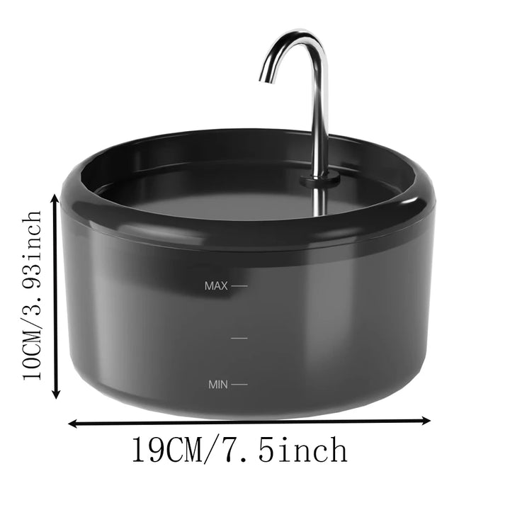 Automatic Water Fountain:Pet Water Fountain Pet Water Feeder Indoor Cat/Dog Drinking Bowl Water Dispenser Silent( No 5V 1A Plug)