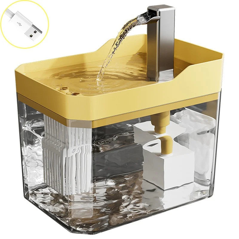 Cat Water Fountain: Automatic Pet Water Dispenser with Filters, Circulating and Flowing Water, Intelligent Design for Cats