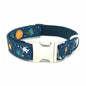 Free Engraving Personalized Dog Collars,Matching Leashes,Customized ID Name Contacts Muilti Design Adjustable Pet Collars