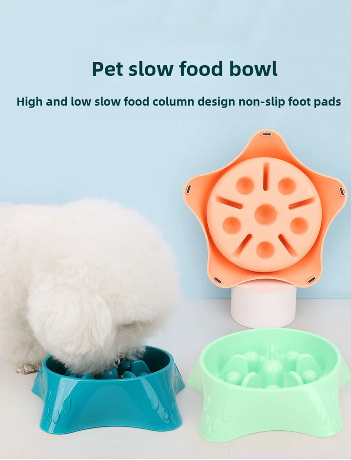 Dog Slow Feeder Slow Food Bowl  Anti-Choking Anti-tipping Delay eating Anti-slip pet food bowl easy to clean Slow down eating