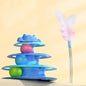 Cat Toys for Self-Entertainment: Interactive Turntable, Teaser Wand, Balls - Anti-Boredom for Kittens & Adult Cats,