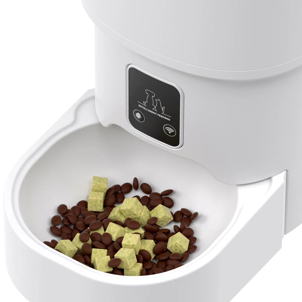 4L Pet Feeder Timing 5V USB Smart Automatic Dog Pet Feeder For Cats Dog Button WIFI APP Intelligent Dry Food Dispenser Dog Bowl