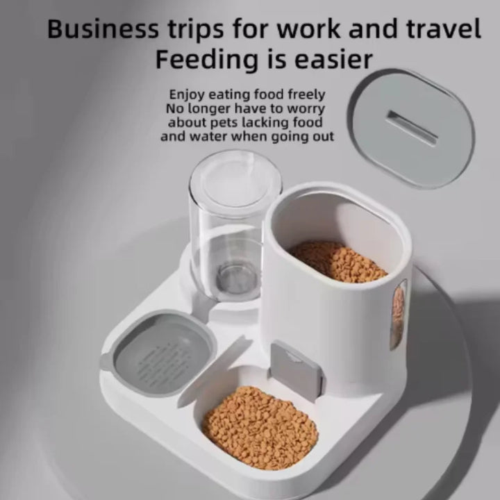 Cat feeding water feeder dog bowl cat bowl smooth food and water supply two-in-one water dispenser cat bowl pet supplies