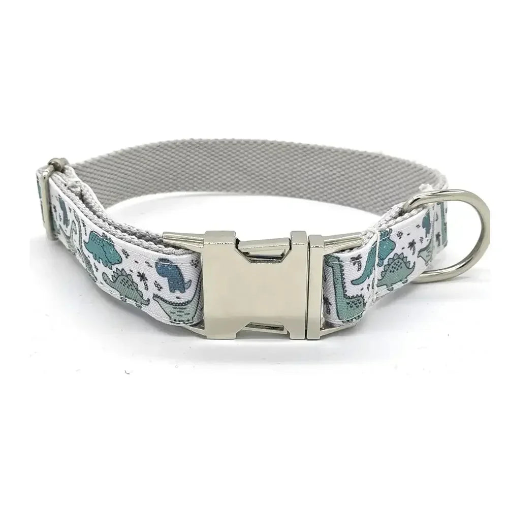 Free Engraving Personalized Dog Collars,Matching Leashes,Customized ID Name Contacts Muilti Design Adjustable Pet Collars