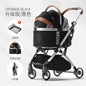 Pet Stroller Cats Dogs Carrier Wheels Supplies Portable Foldable Trolley Pet Outdoor Travel Products Accessories Dogs Stroller