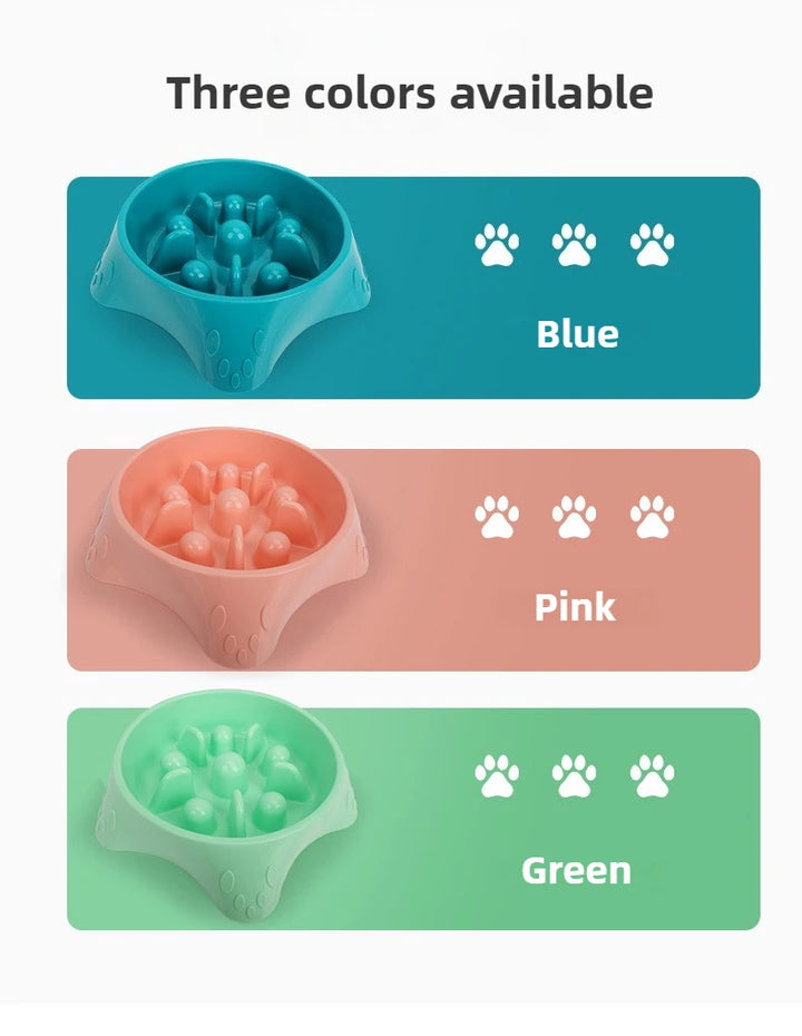Dog Slow Feeder Slow Food Bowl  Anti-Choking Anti-tipping Delay eating Anti-slip pet food bowl easy to clean Slow down eating